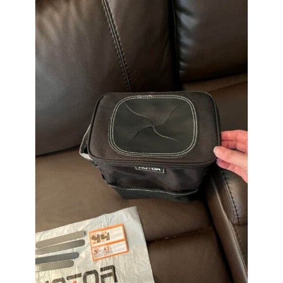 Car Trash Can with Lid and Storage Pockets 100% Leak-Proof Organizer - Picture 2 of 3